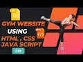 How to Make Complete Responsive Fitness Gym Website Using HTML CSS and JAVASCRIPT - From Beginning