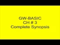 BISE Lahore GW BASIC CH 3 Control structure chapter 10th computer Loops in gw basic