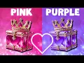 Download Lagu Choose your gift 😍😭🎁|| 2 gift box challenge 😜 Pink vs Purple Edition 🩷💜#wouldyourather