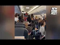 Woman gives birth on airplane as shocked passengers gawk