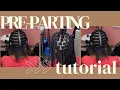 HOW TO PRE PART MEDIUM KNOTLESS DETAILED IN REGULAR SPEED
