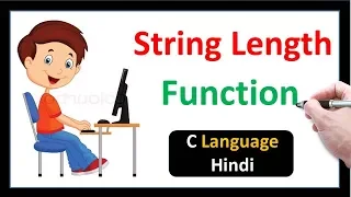 Strlen Function How to find length of String in C Language-Hindi