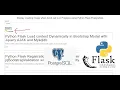 Display Loading Image when AJAX call is in Progress using Python Flask PostgreSQL