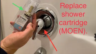 MOEN shower faucet cartridge replacement Shower lever is hard to turn