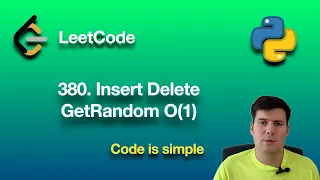 LeetCode 380 Insert Delete GetRandom O1 python
