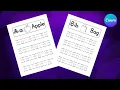 How to Create a TRACING LETTER WORKSHEET in Canva Easy ALPHABET WORKSHEET Design Tutorial