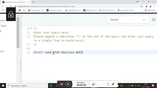 Employee Salaries HACKERRANK SOLUTION SQL ORACLE FOR BEGINNERS