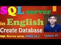 Create database in SQL server 2019 instance using SSMS 18 7 your first database creation technique