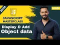 JavaScript Tutorial in Hindi Display Add Object Data on UI Object with DOM