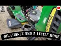 John Deere D110 oil change and a little more