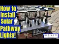 Hampton Bay Solar Lights Install - Set up Review