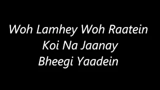 Download Atif Aslam's Bheegi Yaadein's Lyrics MP3