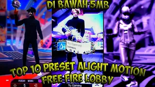 TOP 10 PRESET AM FREE FIRE DIBAWAH 5MB JEDAG JEDUG