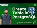 How to Create table in PostgreSQL Create table in PostgreSQL