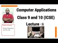 BlueJ Escape sequences ASCII Codes Computer Applications ICSE Class 9 and 10 Lecture 8