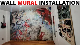 Wall26 Wall Mural Installation Self Adhesive Wallpaper Instructions Wall26 Mural Install Review