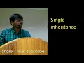 SINGLE INHERITANCE SYNTAX EXAMPLES C PROGRAMMING -Lecture--38