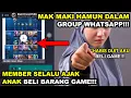 MAK MARAH Member Dalam GROUP WHATSAPP | Anak GUNA PHONE MAK BELI BARANG GAME Habis Beratus Ringgit!