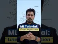 ML Tutorial Linear Regression