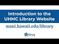 Introduction to the Library website