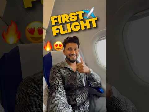 First time in flight✈️😱|| #flight #shorts #minivlog #vlog #ytshorts || @kaizadkaifvlogs