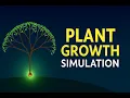 Relaxing Plant Growth Simulation Beautiful Fractal Animation in Java