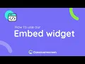 How to use our Embed widget Classroomscreen Tutorial
