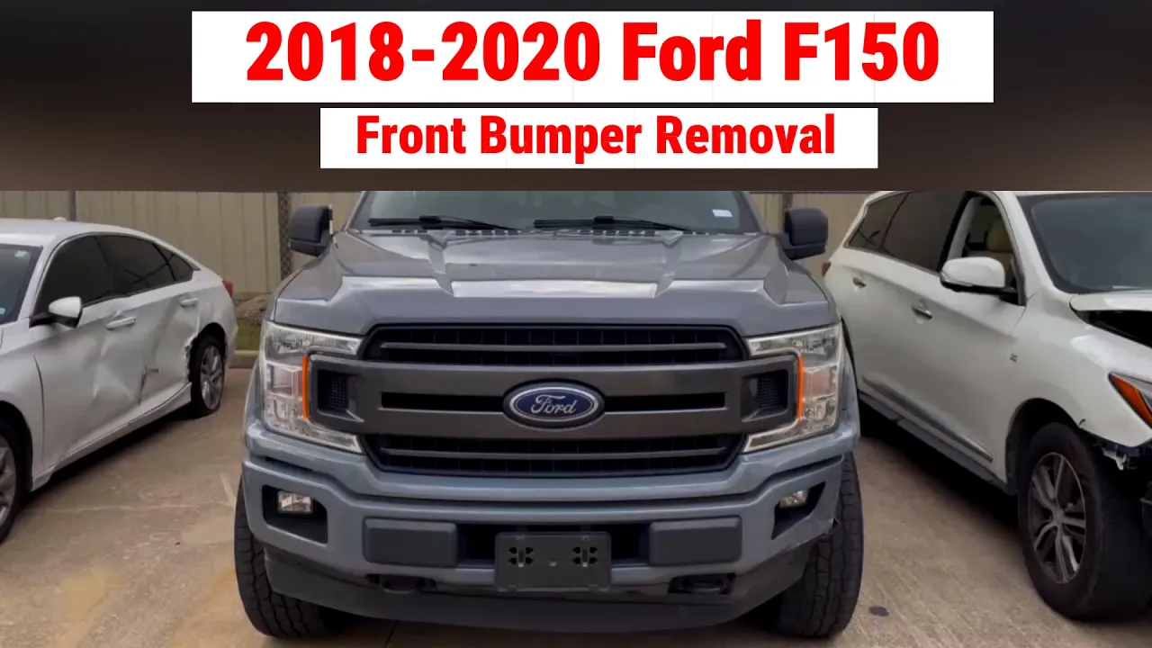 2018-2020 Ford F150 : Front Bumper Painted (WITH: Fog Light Hole)