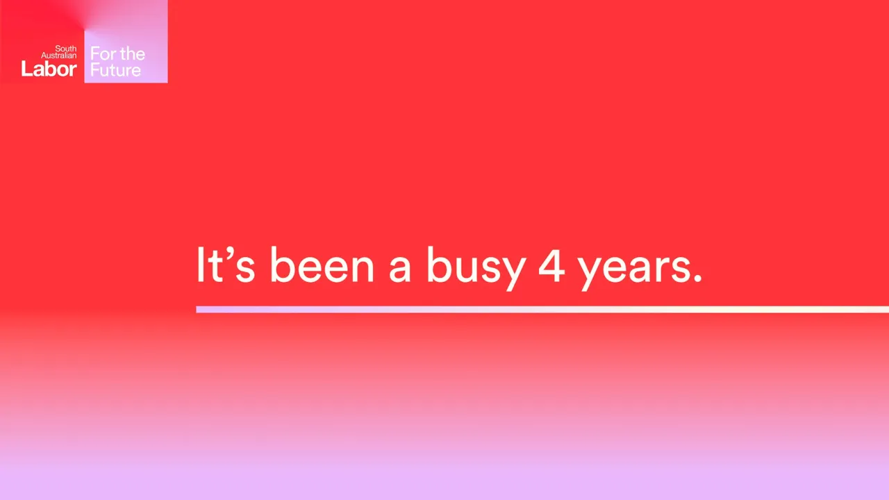 SALabor — South Australian Labor: Achievements in 4 Years (YouTube video ad)