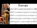 Download Lagu The Final Countdown - Partitura - Saxofone