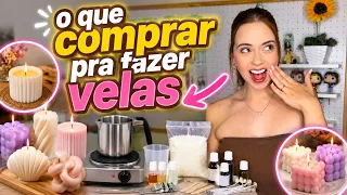 O QUE COMPRAR PRA FAZER VELAS EM CASA | COMEÇANDO NO MUNDO DAS VELAS