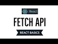 Fetch data using Fetch API in React JS Part-1 React Basics