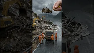 Tiny People in Danger Giant Hand Saves Them Miniature Rescue