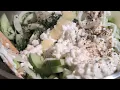 Trying out a new cucumber salad recipe