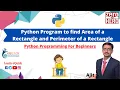 Python Program to find Area Perimeter of a Rectangle Zero to Hero Python For Beginners Ajit