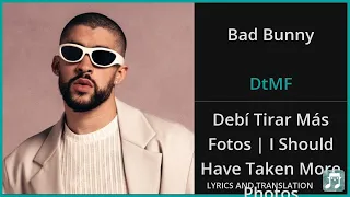 bad bunny dtmf lyrics english translation spanish and english dual lyrics subtitles lyrics