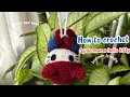 How to Crochet Hello Kitty x Spiderman Keychain Easy Crochet Keychain Tutorial for Beginners