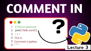 Python Comments Tutorial 2025 Single-Line and Multi-Line Comments