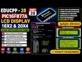 EDUCPP 28 Part 28 PIC16F877A LCD Interfacing 16x2 20x4 Complete Code Explanation in Tamil