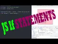 JAVASCRIPT TUTORIALS - IF STATEMENTS