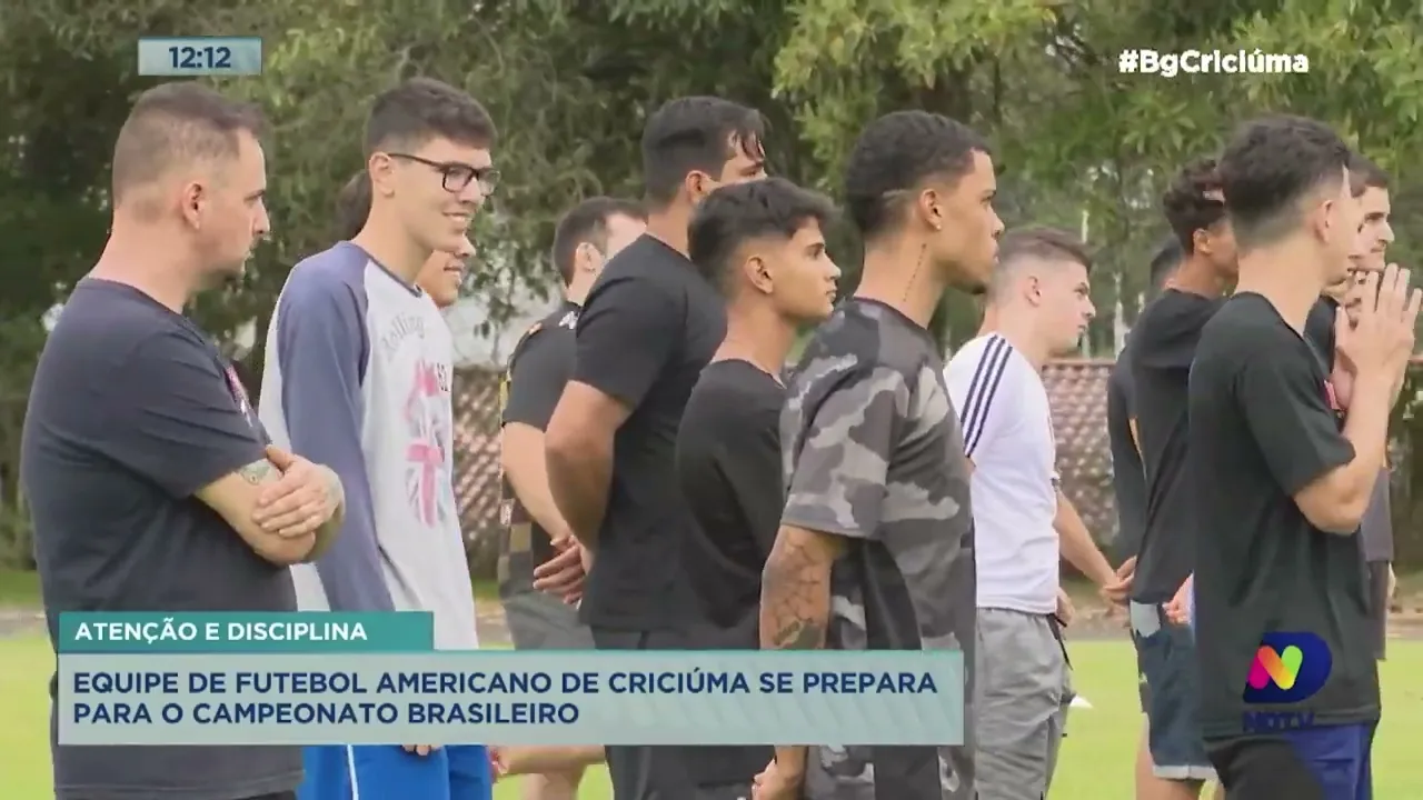 Time de futebol americano de Criciúma se prepara para disputar o Brasileiro