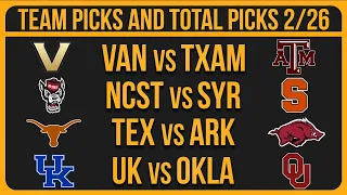 College Basketball Picks & Predictions Today 2/26/25 | NCAAB Picks Today