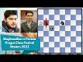 Double Knight Trap || Parham vs Pentala at Prague Chess Festival 2022