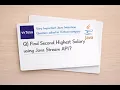How to find the Second Highest Salary using Java Stream API