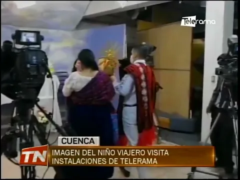 Imagen del Niño Viajero visita instalaciones de Telerama