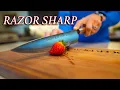 How to Sharpen a Knife Very DULL to RAZOR SHARP Less than a Minute