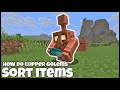 How Do COPPER GOLEMS SORT ITEMS In MINECRAFT