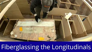 S2E44 The Bunk Tops are Fitted and the Longitudinal Bulkheads are Fiberglassed in Place