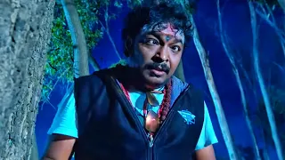 पवन आचार्य जंगल में भूत को देखकर डर जाता है | Danger Zone Movie Comedy Scene