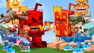 BRAINROTS vs BRAINROTS ATERRADORES en MINECRAFT